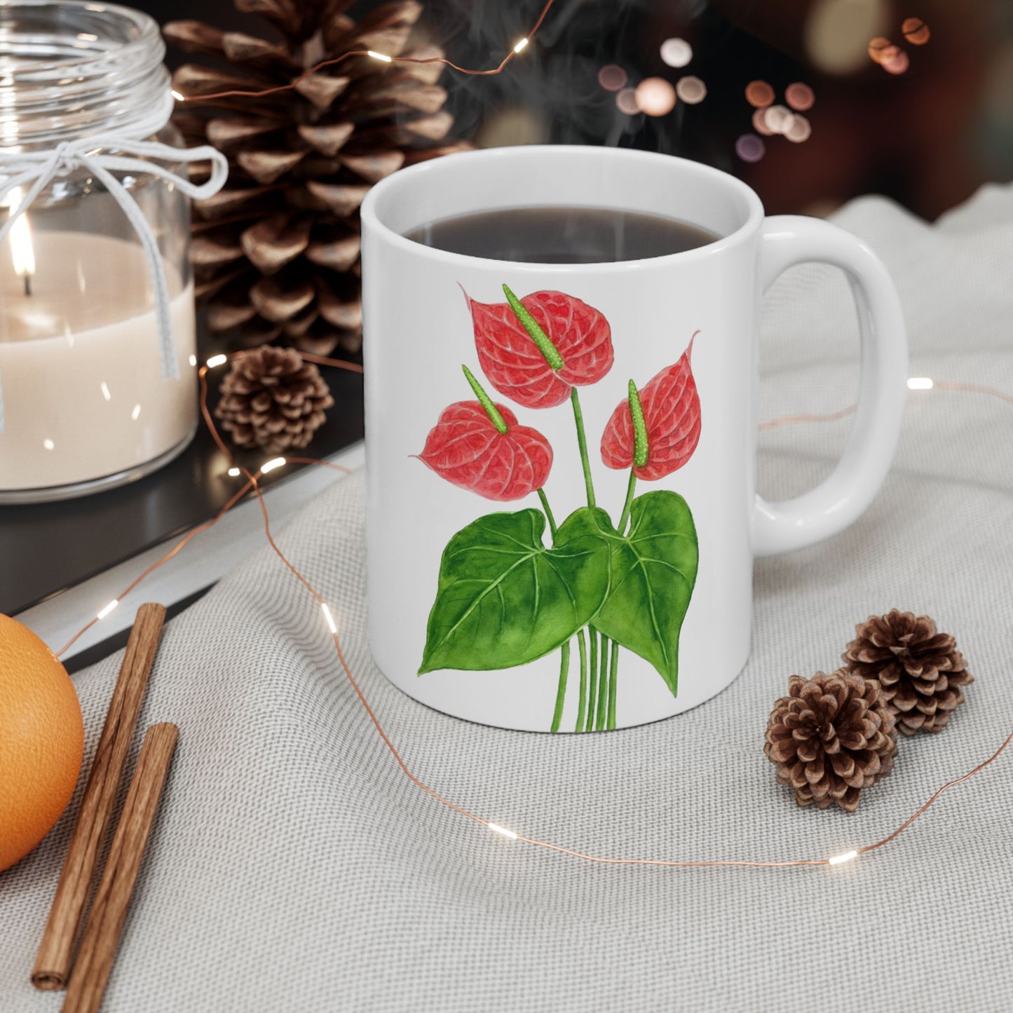 Flower Mug, (11oz, 15oz)