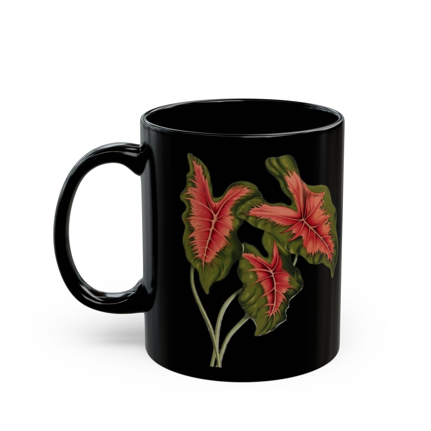 Black Flower Mug (11oz, 15oz)