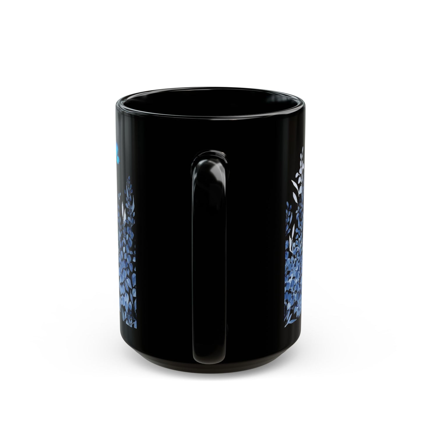 Black  Flowers Mug (11oz, 15oz)