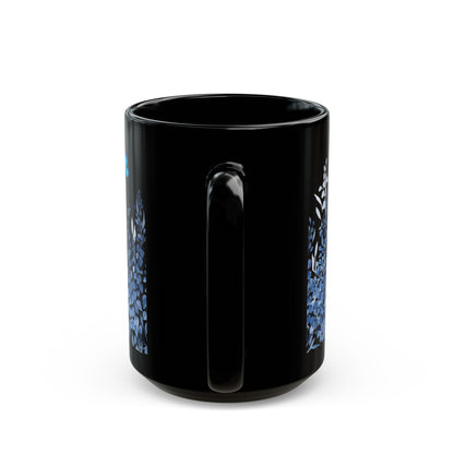 Black  Flowers Mug (11oz, 15oz)