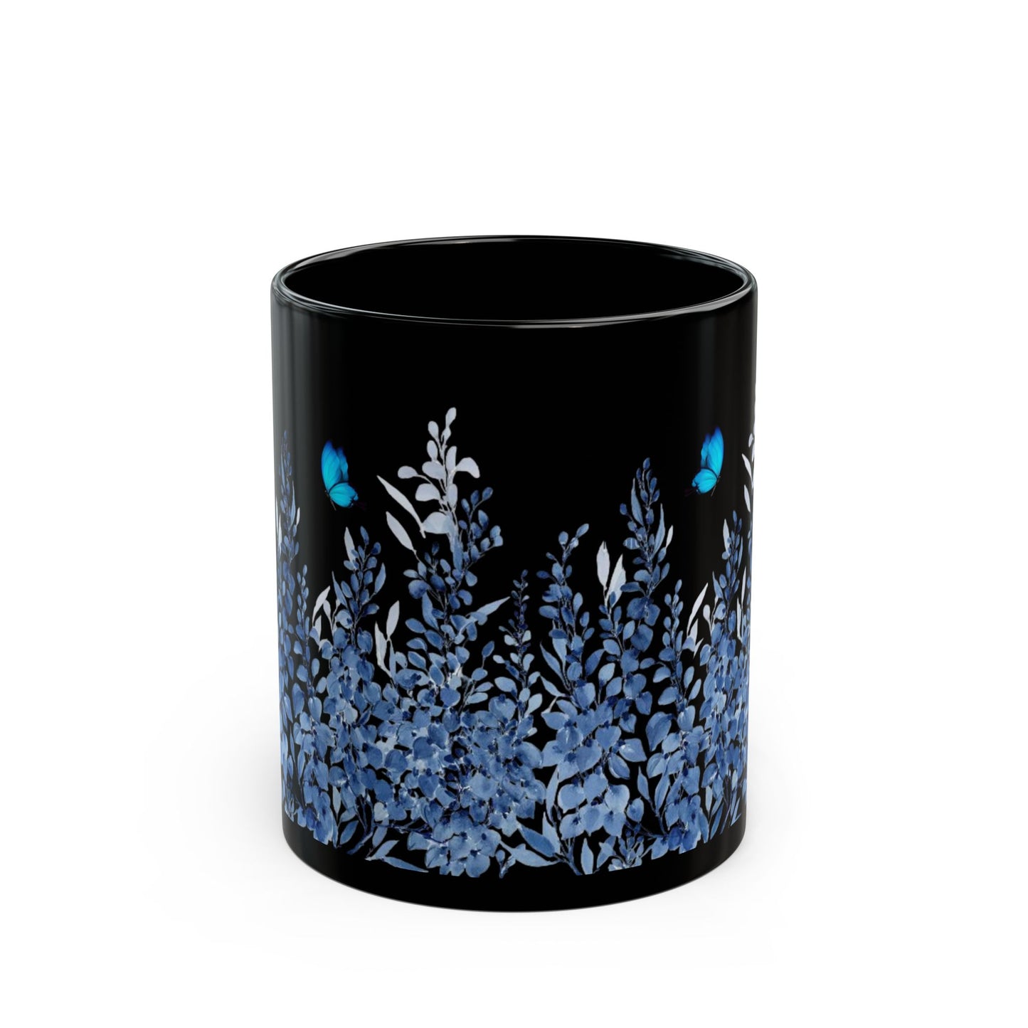 Black  Flowers Mug (11oz, 15oz)